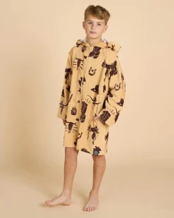 Boys' Boots Scootin Zip Thru Hooded Towel