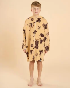 Boys' Boots Scootin Zip Thru Hooded Towel