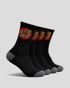 Boys' Classic Dot Crew Socks 4 Pack