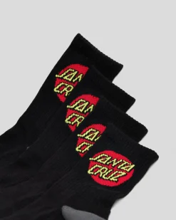 Boys' Classic Dot Crew Socks 4 Pack