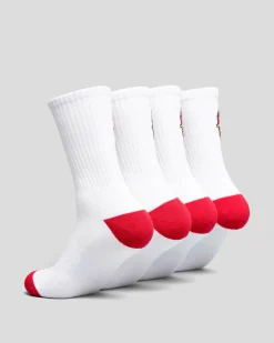 Boys' Classic Dot Crew Socks 4 Pack