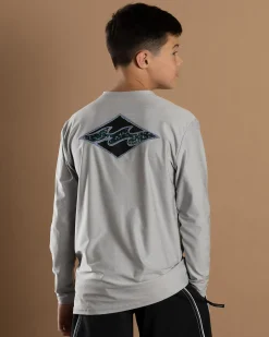 Boys' Diamond Shoreline Long Sleeve Rash Vest