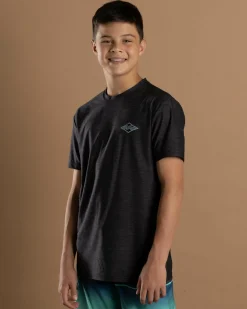 Boys' Diamond Shoreline Short Sleeve Rash Vest