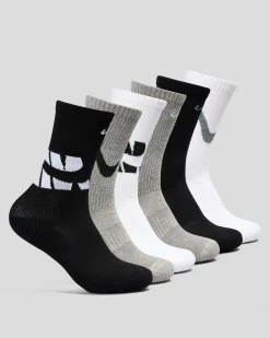 Boys' Everyday Comfort Crew Socks 6 Pack