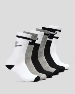 Boys' Everyday Crew Socks 6 Pack