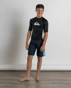 Boys' Everyday UPF50 Comp Short Sleeve Rash Vest
