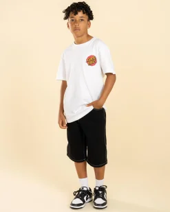 Boys' Flamed Collegiate Arch Denim Shorts