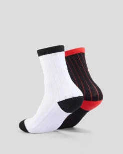 Boys' Flamed Stack Upside Down Crew Socks 2 Pack