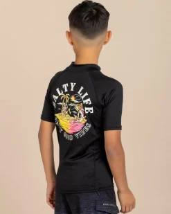 Boys' Good Vibes Short Sleeve Rash Vest