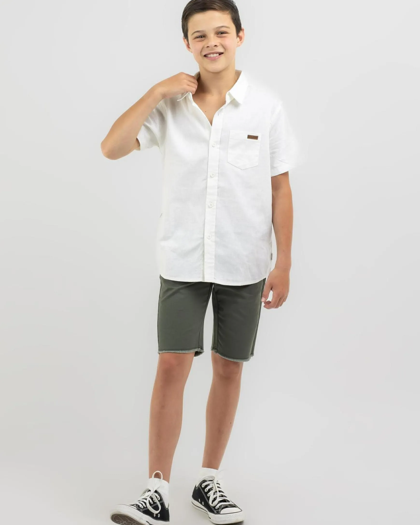 Boys' Hemp Short Sleeve Shirt