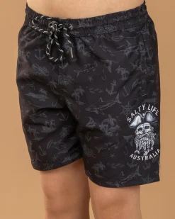 Boys' Privateer Elastic Waist Shorts