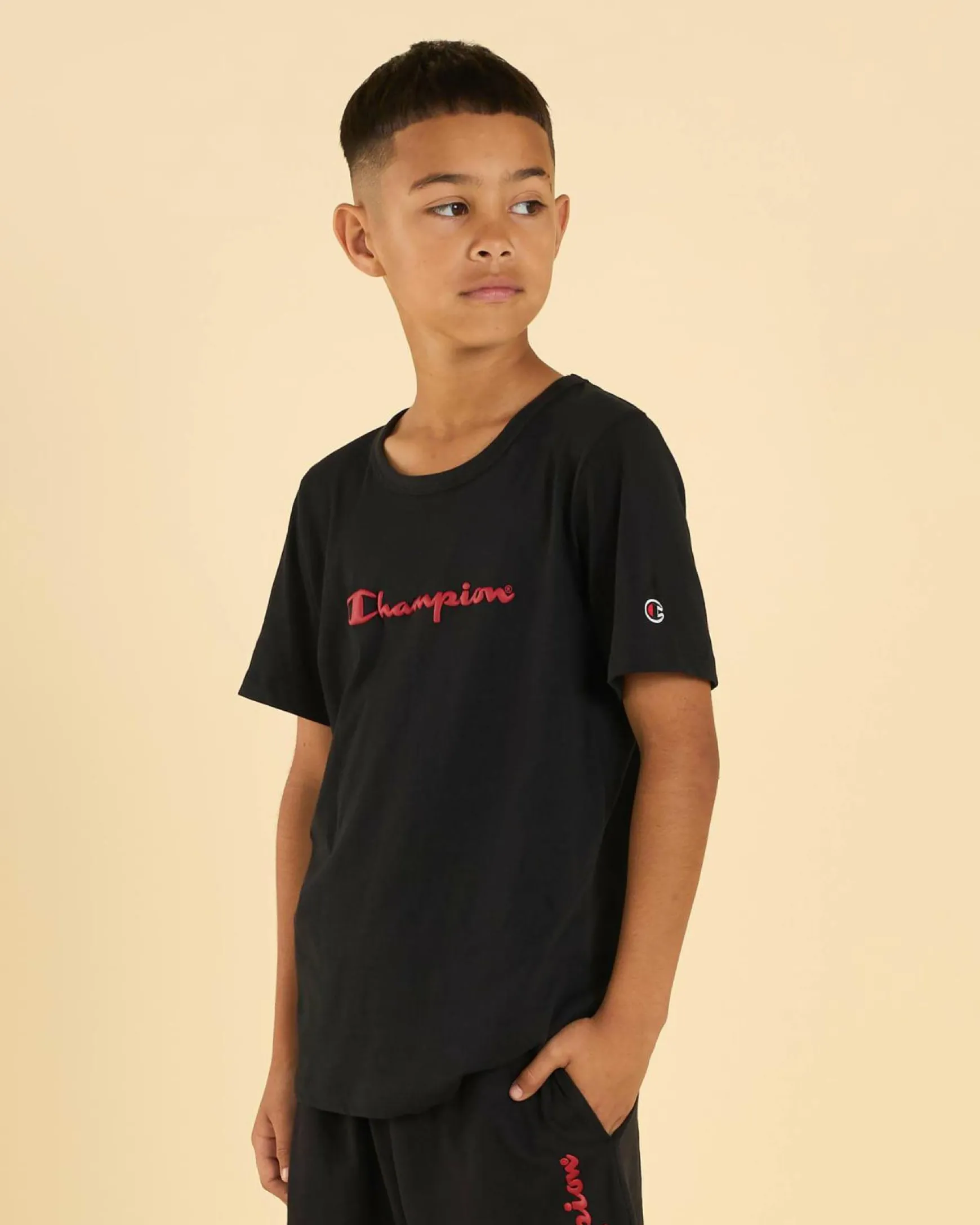 Boys' Puff Script Tee