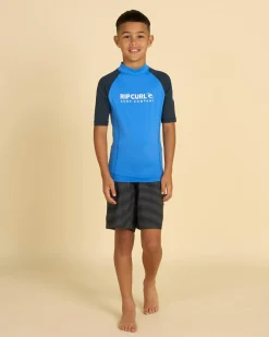 Boy's Shock Short Sleeve Rash Vest
