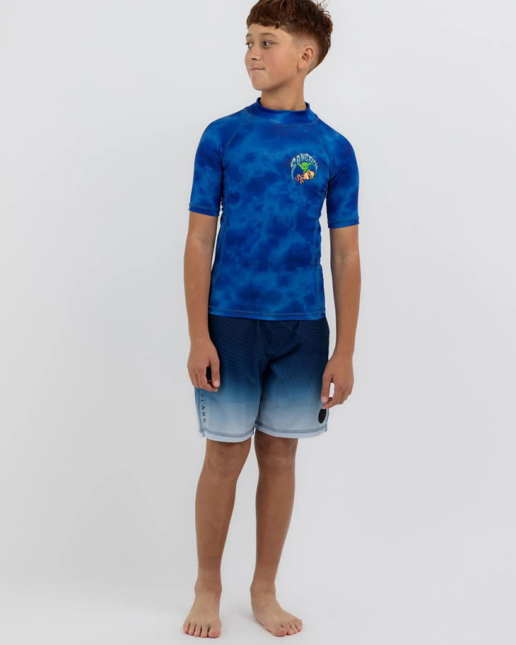 Boys' Shred Short Sleeve Rash Vest