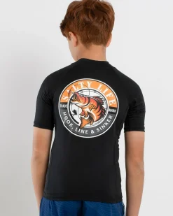 Boy's Sinker Short Sleeve Rash Vest