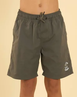 Boys' Skull Anchor Volley Shorts
