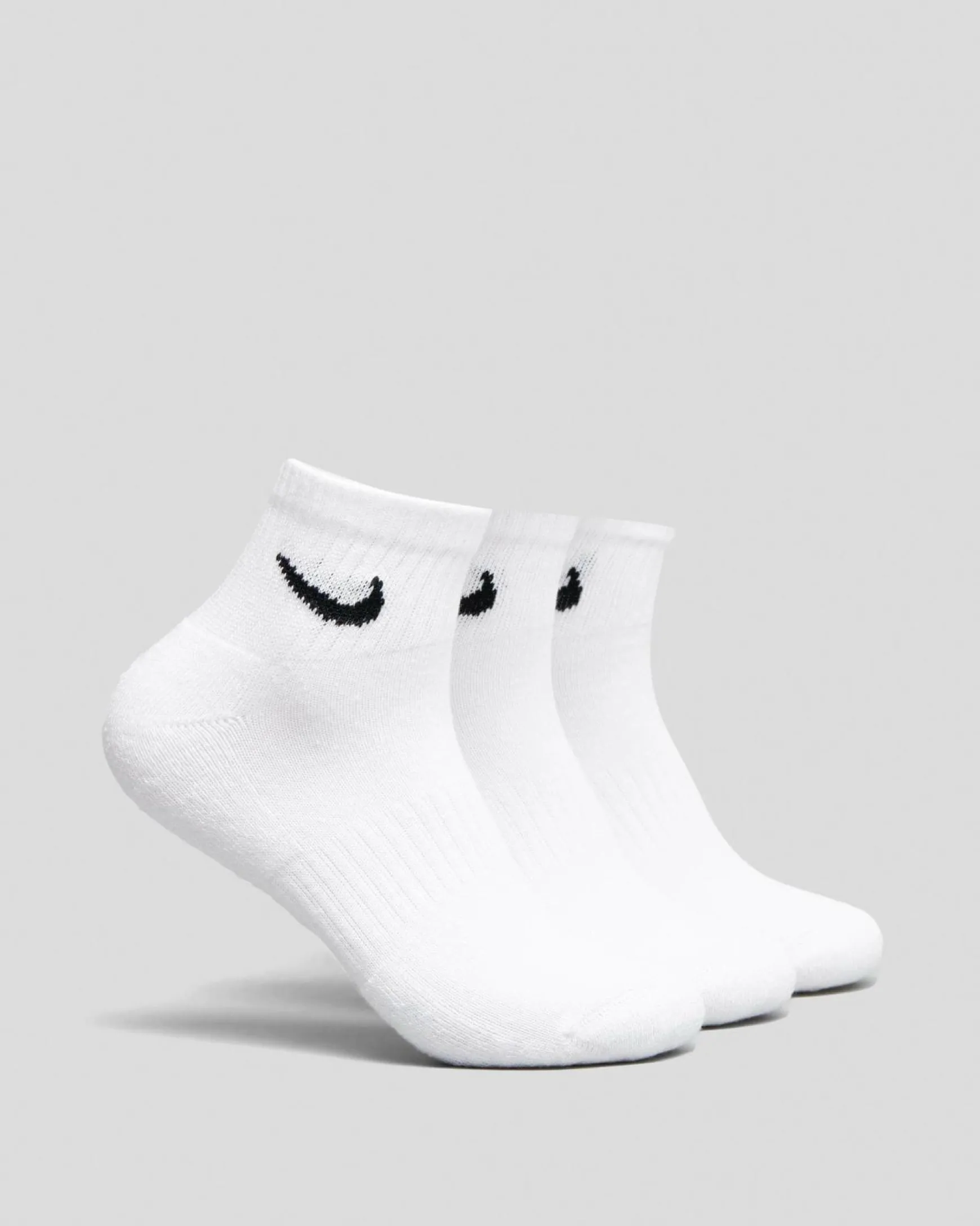 Boys' Training Ankle Socks 3 Pack