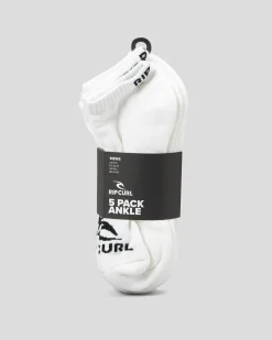 Brand Ankle Socks 5 Pack