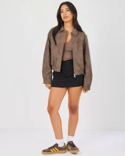 Brando Faux Leather Jacket