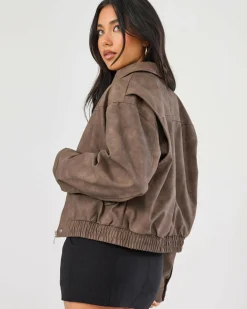 Brando Faux Leather Jacket