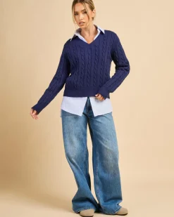 Bristol V Neck Knit Jumper