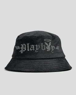 Bunny Angel Diamonte Bucket Hat