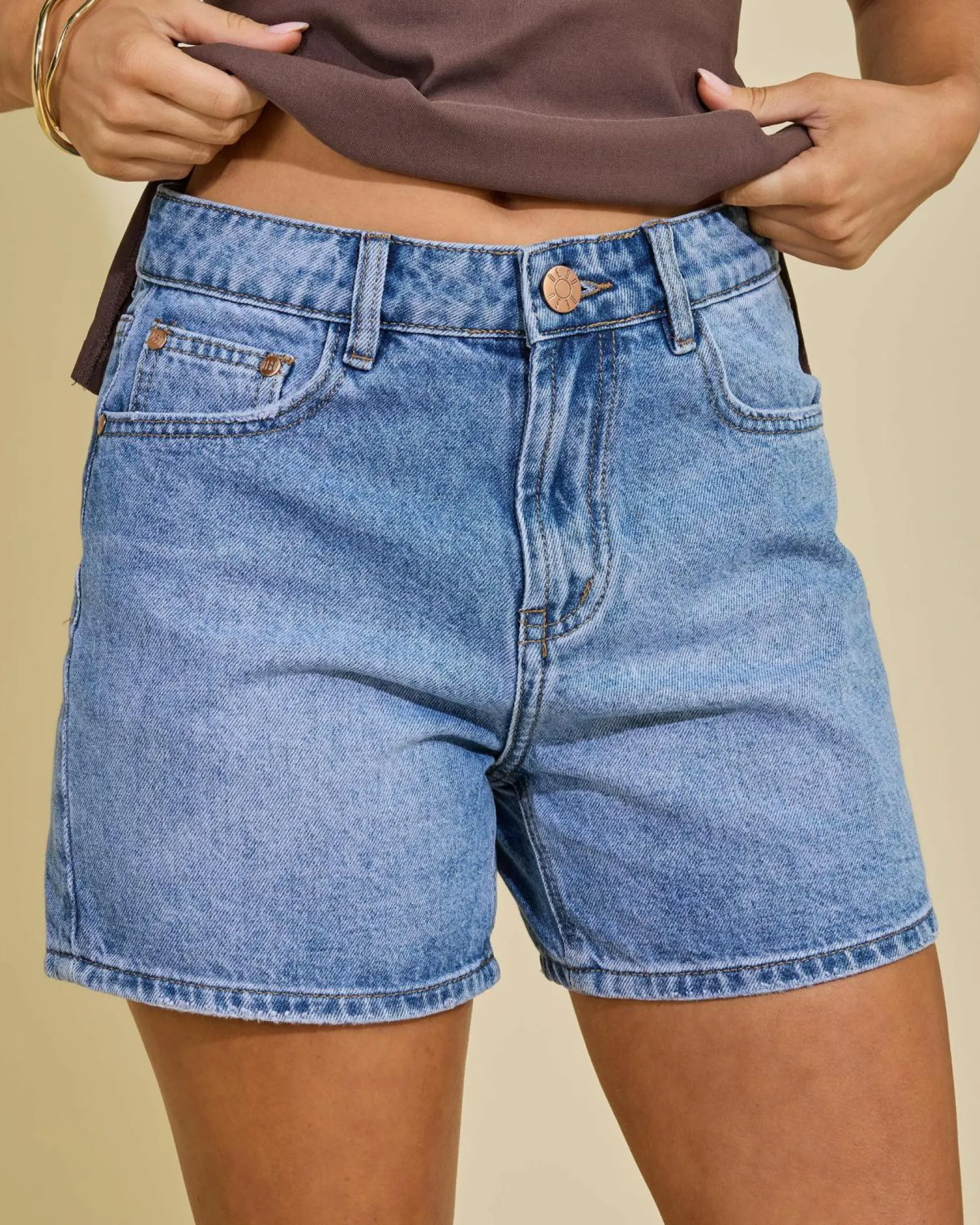 Byron Mid Denim Shorts