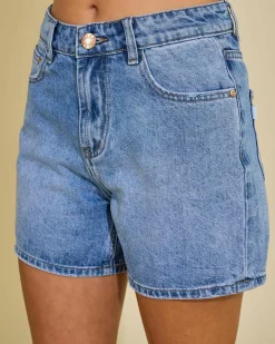 Byron Mid Denim Shorts