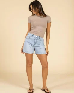Byron Mid Denim Shorts