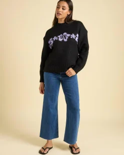 Cala Nights Hibiscus Knit Sweater