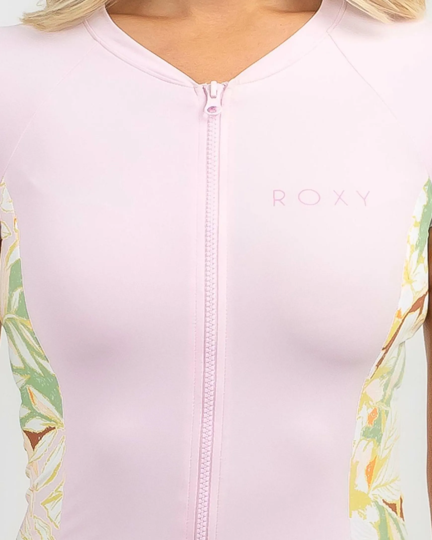 Cap Sleeve Full Zip Lycra Rash Vest