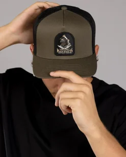 Captain Ship Faced Trucker Cap