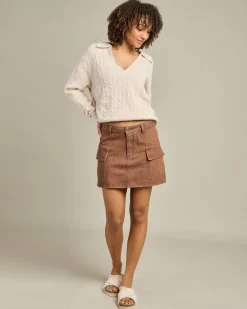 Cargo Denim Mini Skirt