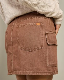 Cargo Denim Mini Skirt