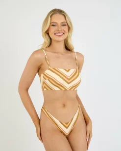 Catalina Stripe Cheeky Bikini Bottom