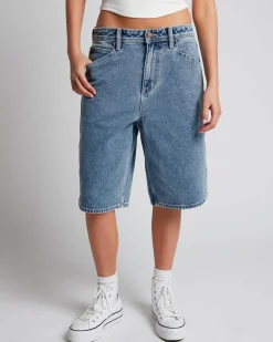 Chainmail Denim Shorts