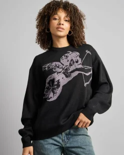 Cherub Box Fit Crew Knit Sweater