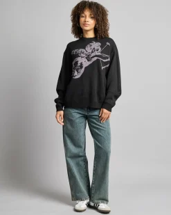 Cherub Box Fit Crew Knit Sweater