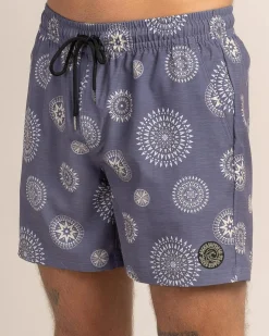 Circuit Elastic Waist Board Shorts