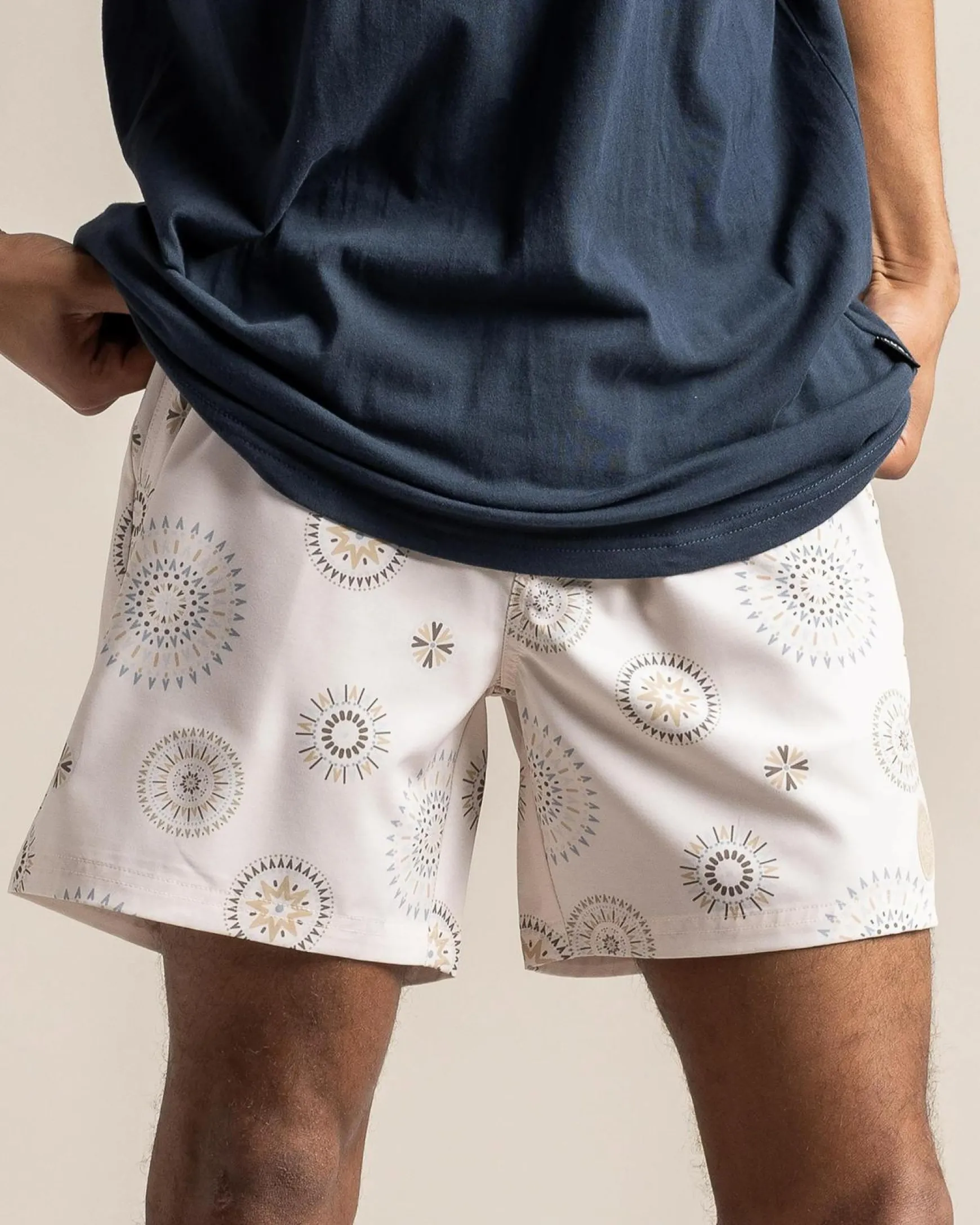 Circuit Elastic Waist Board Shorts