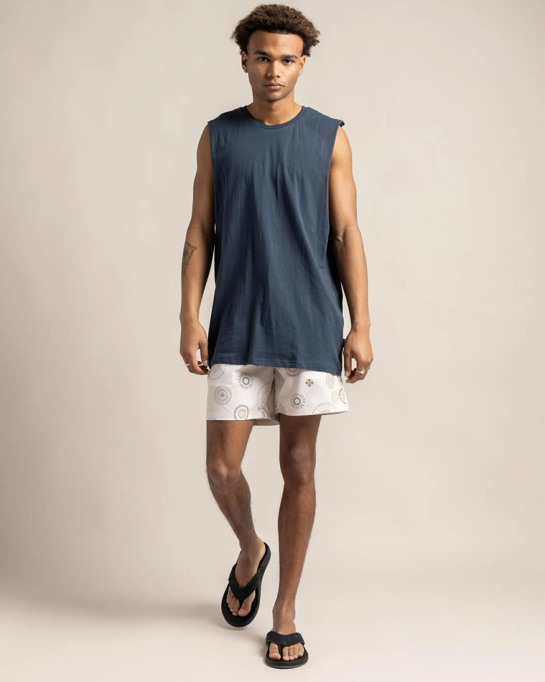 Circuit Elastic Waist Board Shorts