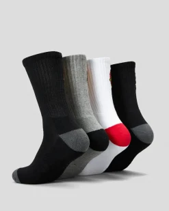 Classic Dot Crew Socks 4 Pack