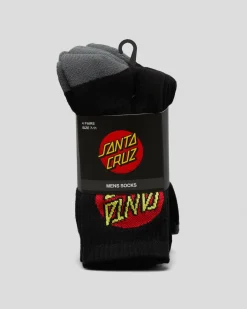 Classic Dot Crew Socks 4 Pack