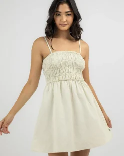 Classic Shirred Mini Dress