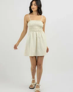 Classic Shirred Mini Dress