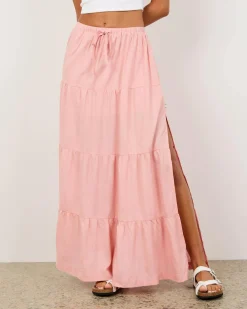 Classic Tiered Maxi Skirt