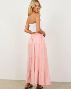Classic Tiered Maxi Skirt