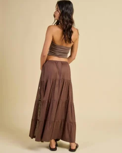 Classic Tiered Maxi Skirt