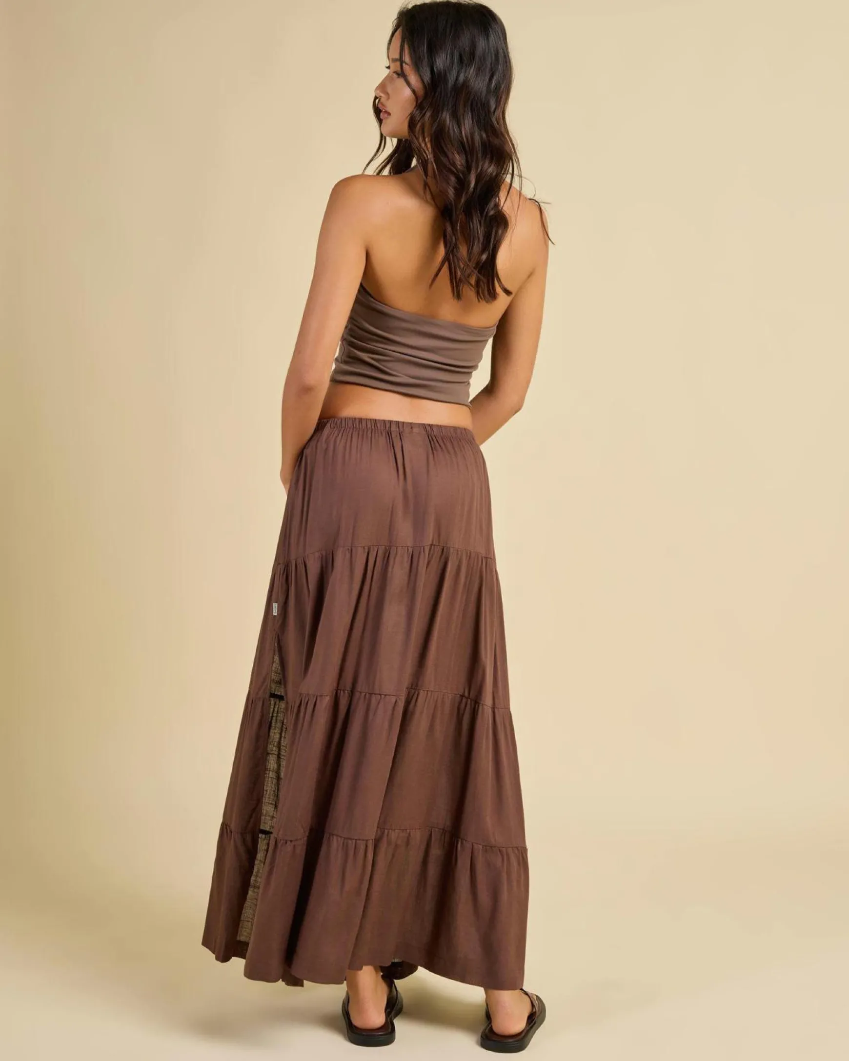 Classic Tiered Maxi Skirt