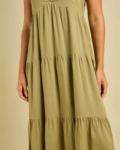 Classic Tiered Midi Dress